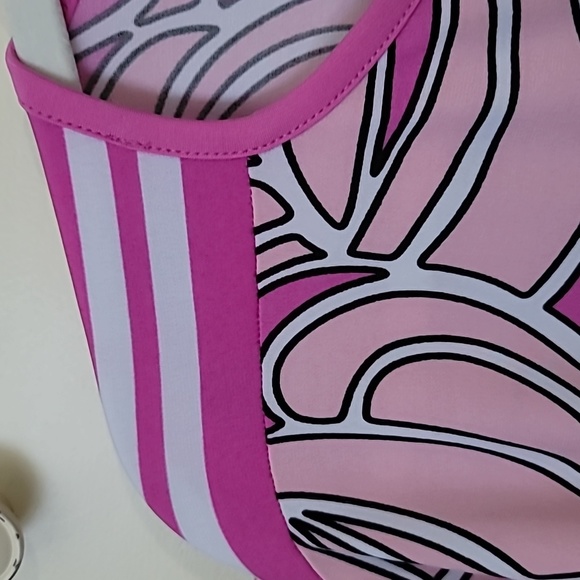 Michael Kors Women's XL Tunic Top Blouse Pink White Black - Picture 3 of 5